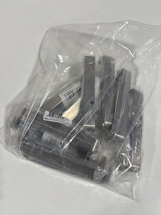 10 x Elements 193-128 Asher 5-1/16" (128mm) Center to Center Radius Curved Strap Cabinet Handle / Drawer Pull Satin Nickel