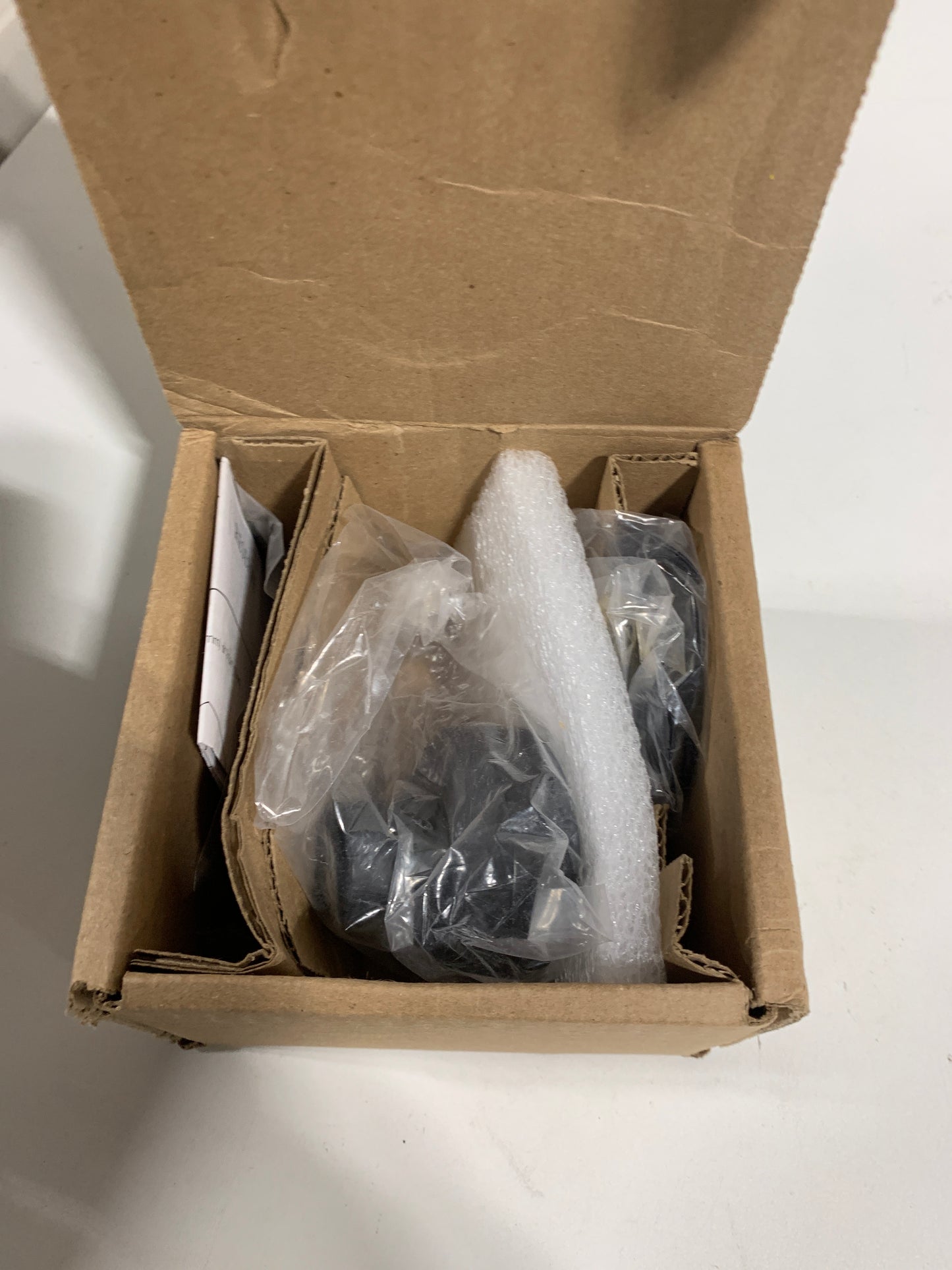 Baldwin Contemporary One-Sided Surface Mount Dummy Door Knob with Round Rosette - Satin Black - HDCONCRR190