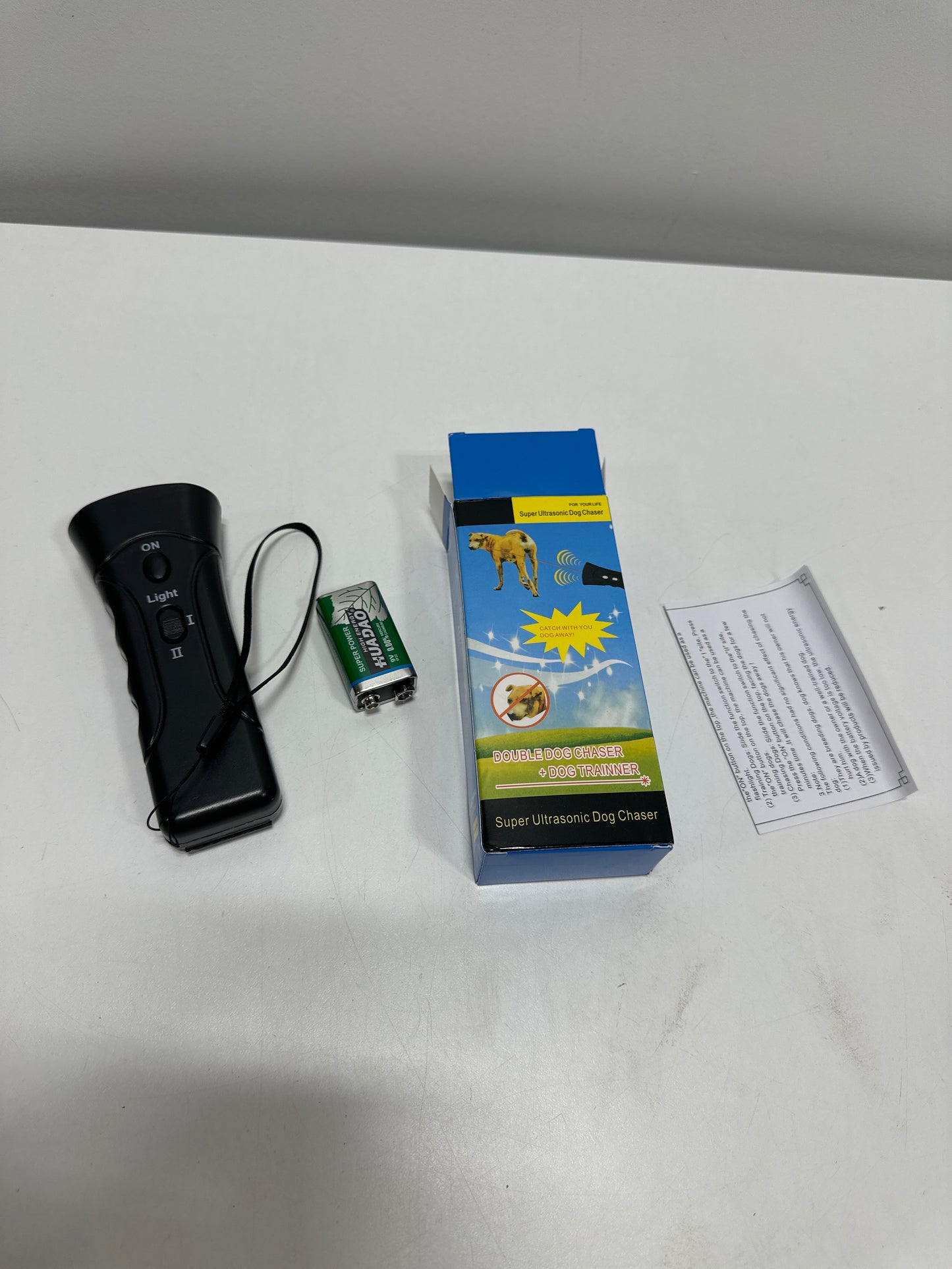 Pet Gentle Anti Barking Device, Trainer Ultrasonic, Dog Bark Deterrent Device, Trainer Ultrasonic for Dogs, Ultrasonic Dog Repeller with LED Light Portable, 3 Training Modes