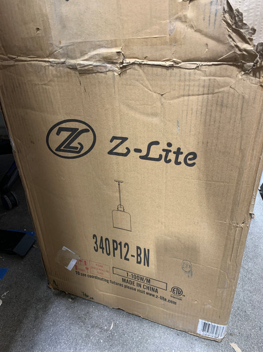 Z-Lite Kinsley 12 Inch Mini Pendant Kinsley - 340P12-BN - Transitional