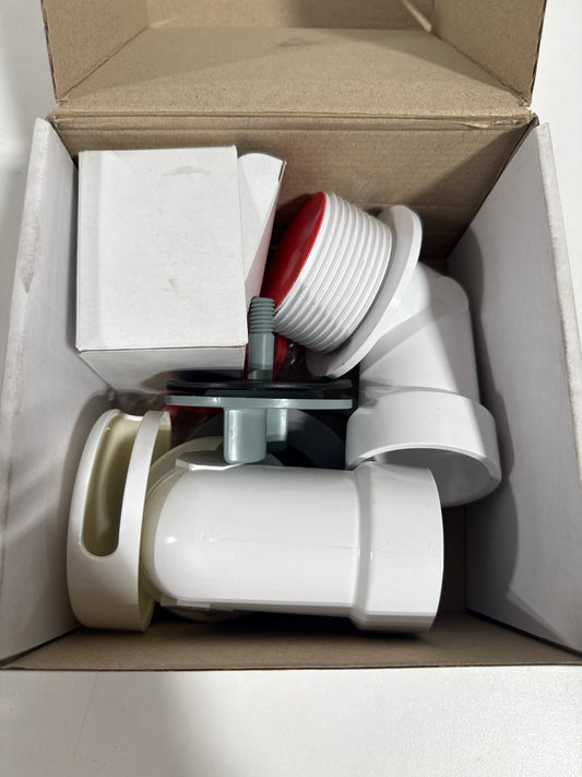 jones Stephens B0HPZLFWH 1-1/2" Tub Drain Kit White