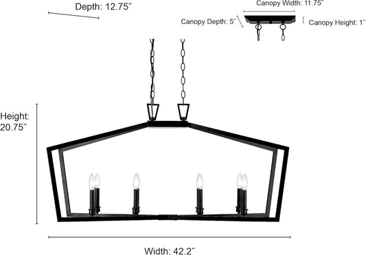 Millennium Lighting Lizabeth 42 Inch Linear Suspension Light Lizabeth - 4528-MB - Transitional