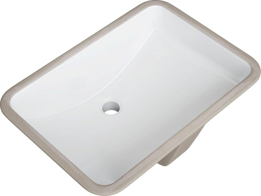 PROFLO PF2114UA Norris 22-13/16" Rectangular Vitreous China Undermount Bathroom Sink with Overflow - White