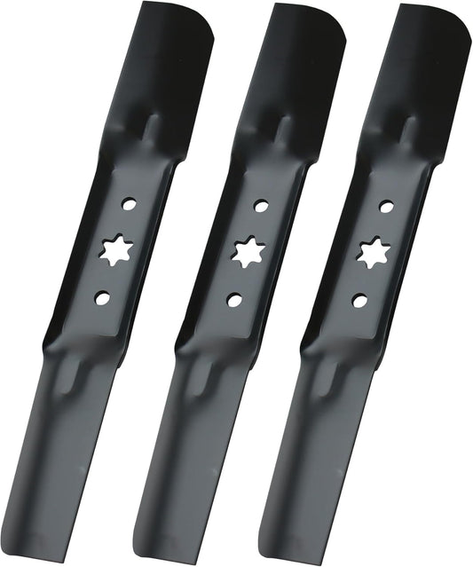 942-05052A Lawn Mower Blades Fit for MTD Cub Cadet Troy-Bilt 742-05052A RZT S50 XT1 GT50 LT50 XT2 G8200 G8300 ZS6700 Z550 T260 KH Zero Turn Mowers with 50" Deck Set of 3
