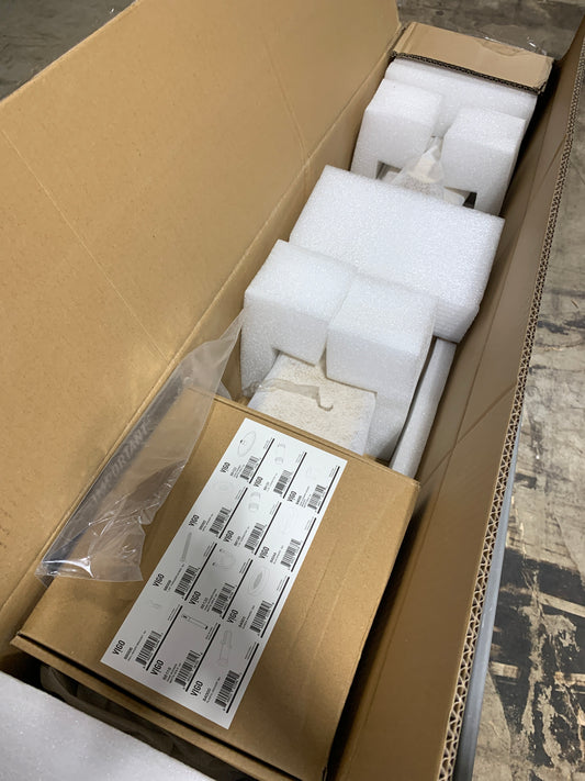 VIGO Gardenia 39 in. H X 4 in. W 2-Jet Shower Panel System with Round Head and Hand Shower Wand in Matte Brushed Gold