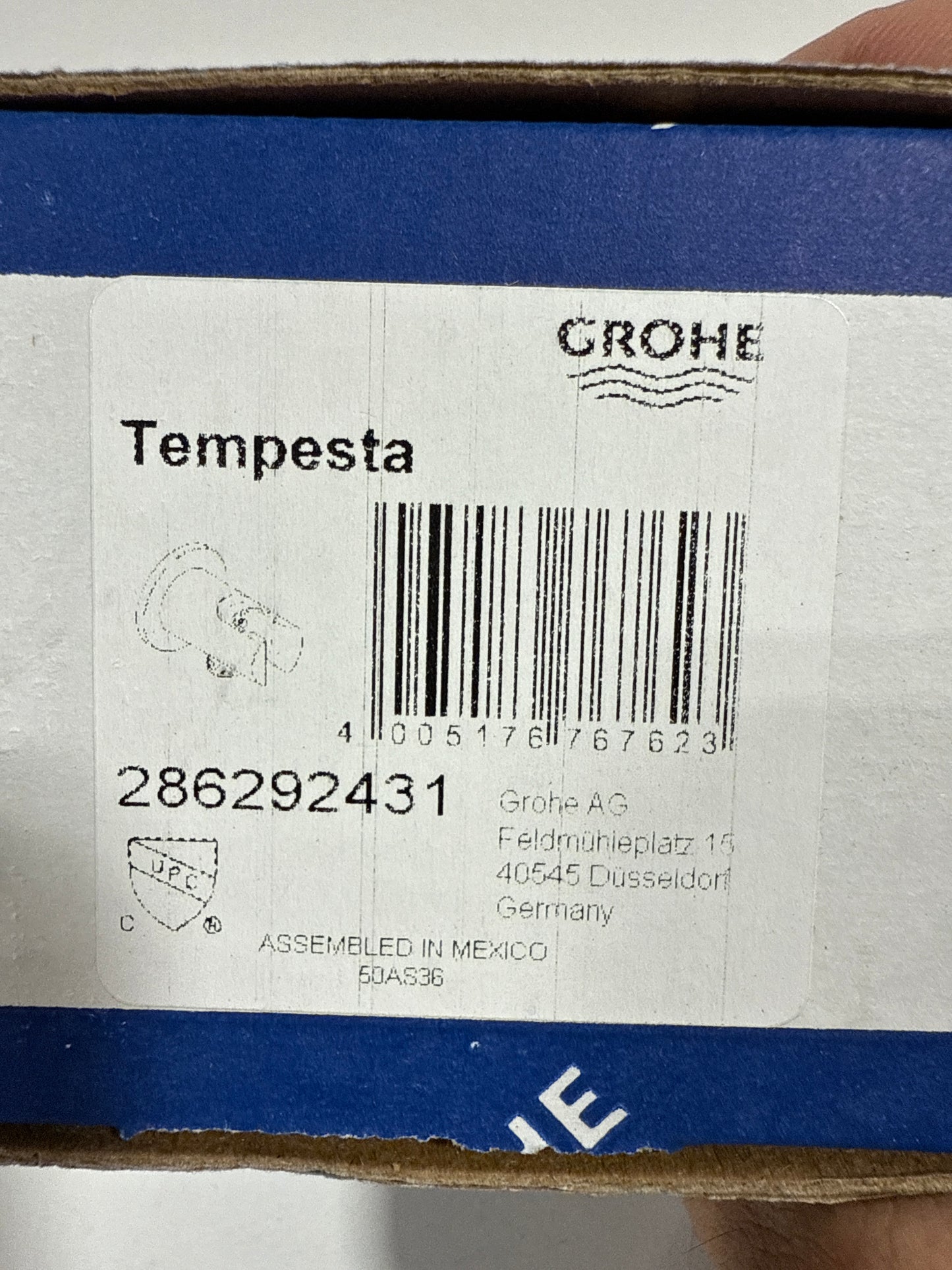 Grohe 28 629 1 Tempesta Wall Supply Elbow - Black