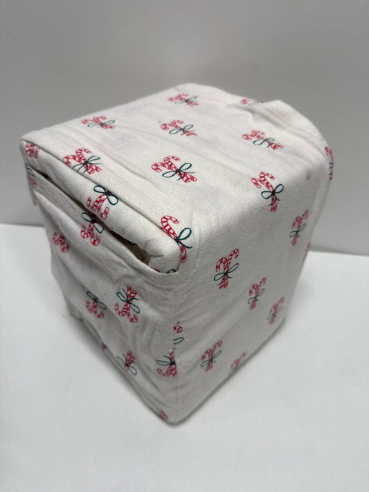 Queen Christmas Holiday Flannel Sheet Set Candy Canes - Wondershop