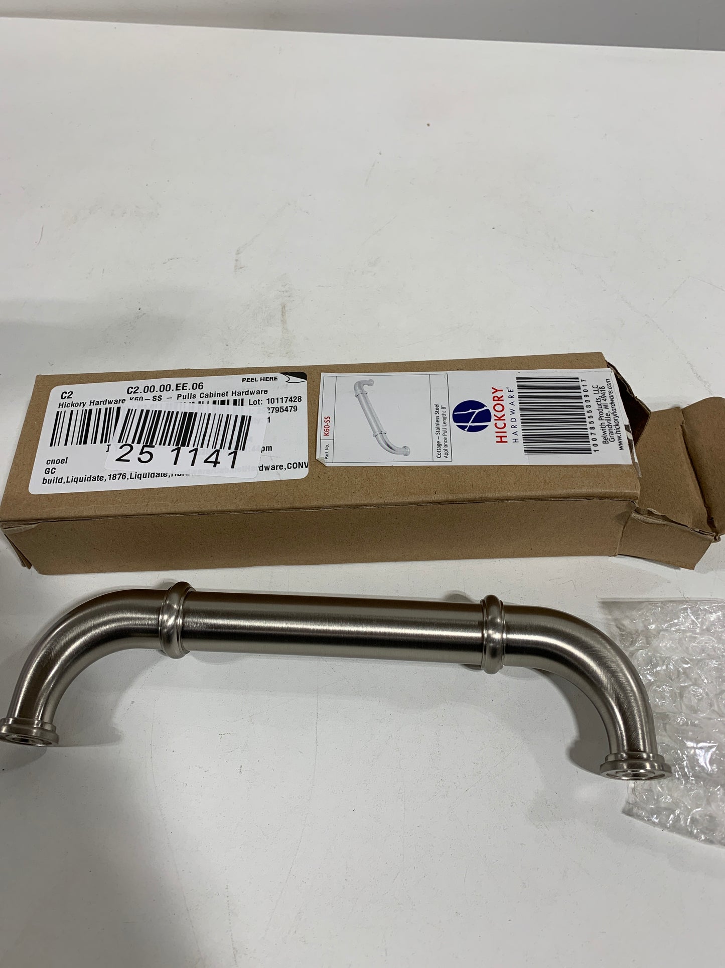 Hickory Hardware Cottage 8" Center to Center Country Farmhouse Vintage Appliance Handle / Appliance Pul