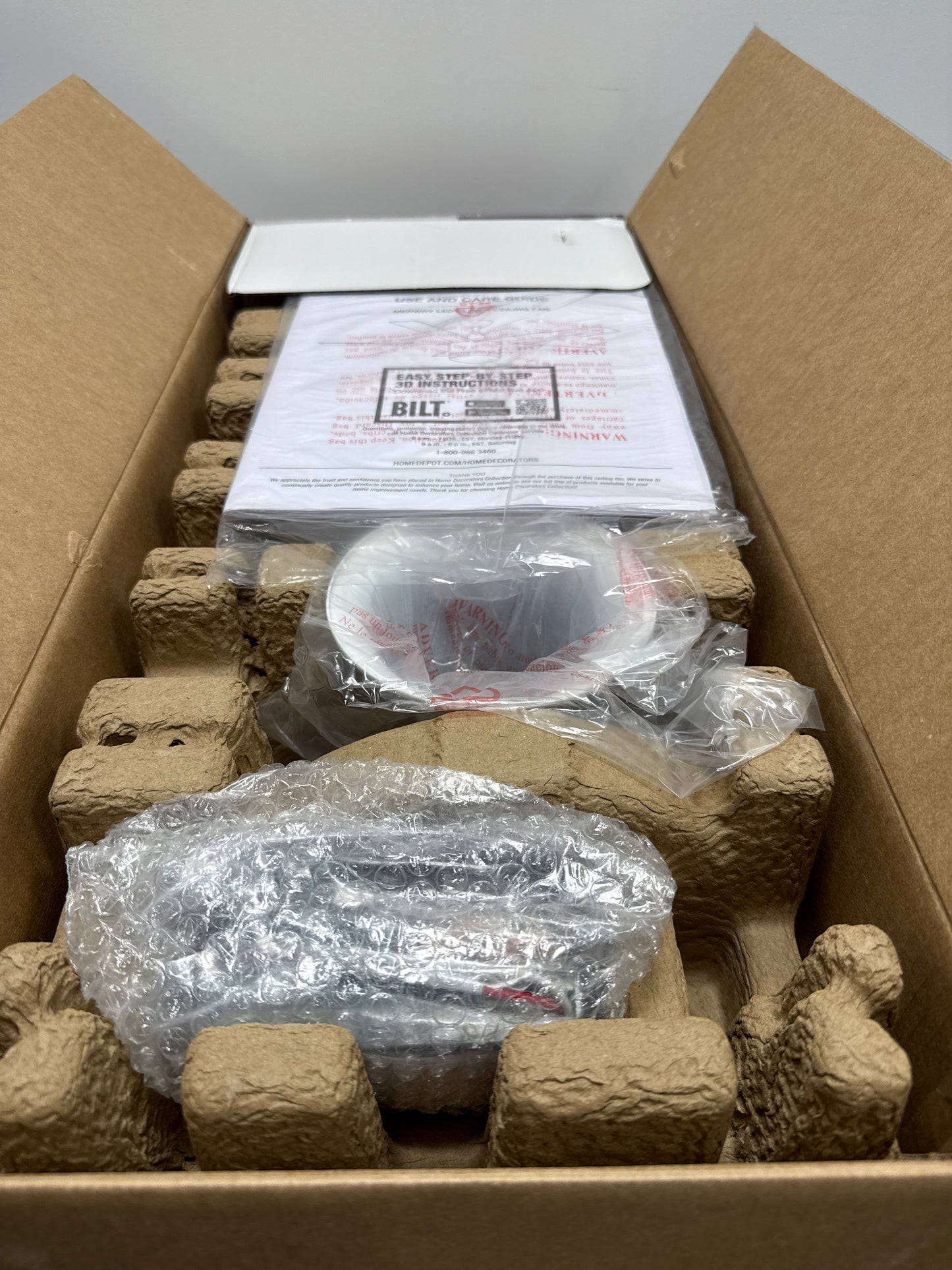 Merwry 52 in. Intergrated LED Matte White Ceiling Fan with Light and Remote Control