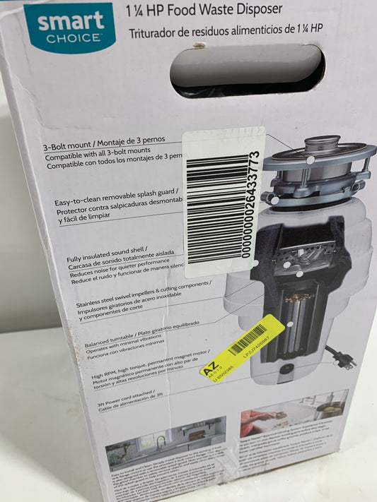 Frigidaire SC13DISPC1 Smart Choice 1-1/4 HP Continuous Garbage Disposal Sanitation and Waste Appliances Garbage Disposals Continuous