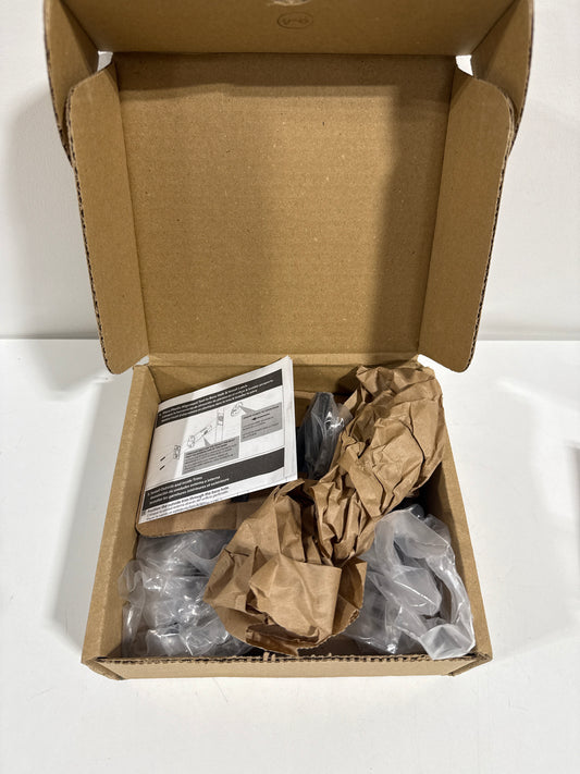 Emtek Helios Right Handed Non-Turning Two-Sided Dummy Door Lever Set with Square Rose