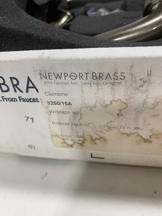 See Desc Newport Brass Clemens Widespread Lavatory Faucet Antique Nickel - 3250/15