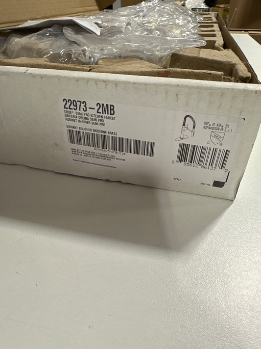 KOHLER K-22973 Crue Semi-professional Kitchen Sink Faucet with Three-function Sprayhead