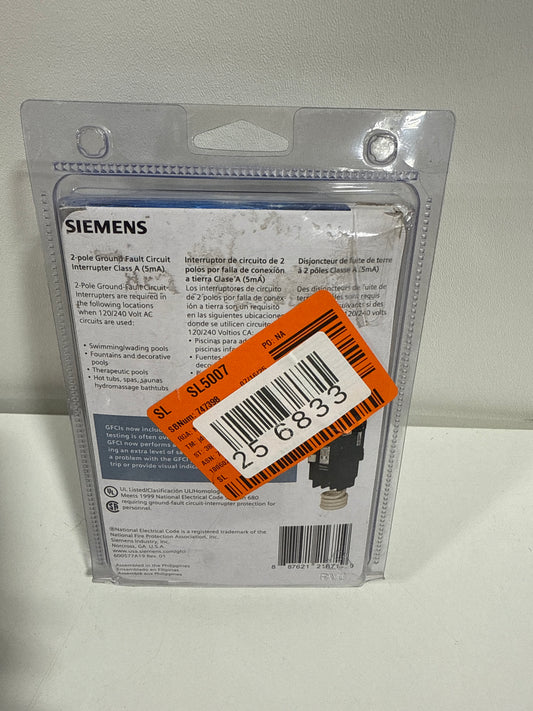 Siemens US2:QF230AP 30 Amp Double Pole Type QPF2 GFCI Circuit Breaker