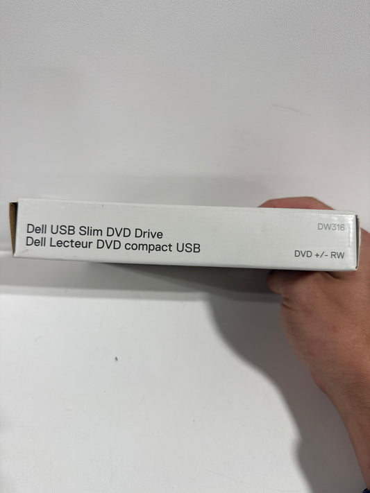 Dell - DW316 8x Slim External USB DVD±RW/CD-RW Drive - Black