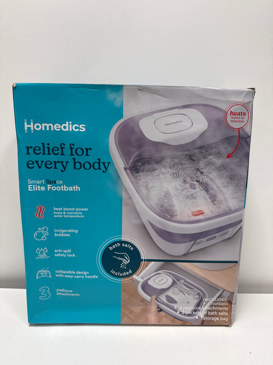 HoMedics Easy Store Luxe Footbath with Heat Boost - Lavender