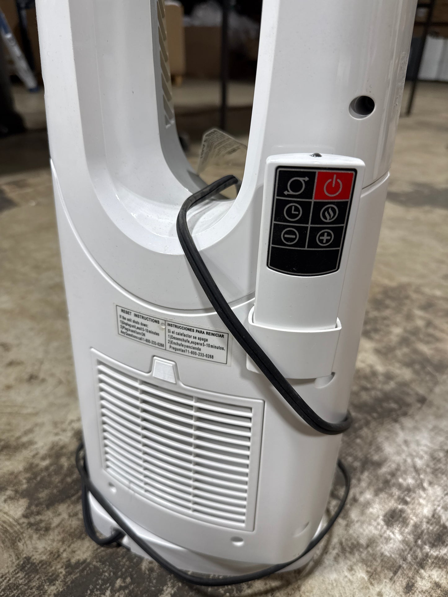 Used Lasko - 1500-Watt Bladeless Ceramic Tower Space Heater with Time