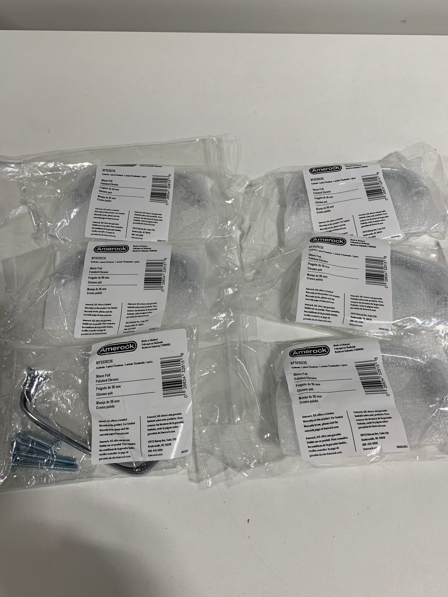 6 Kane 3-3/4 in. (96mm) Classic Polished Chrome Arch Cabinet Pull