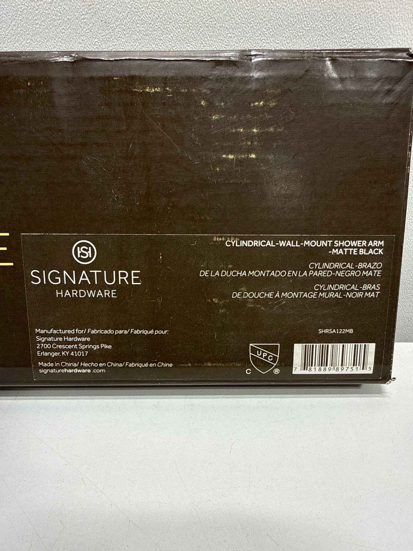 Signature Hardware 483911 12-3/8" Wall Mounted Shower Arm and Flange