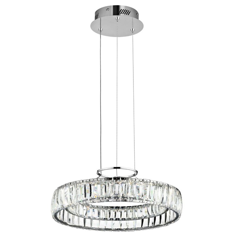 Elan Annette Small Pendant Annette 18" Wide LED Pendant Chrome Indoor Lighting Pendants