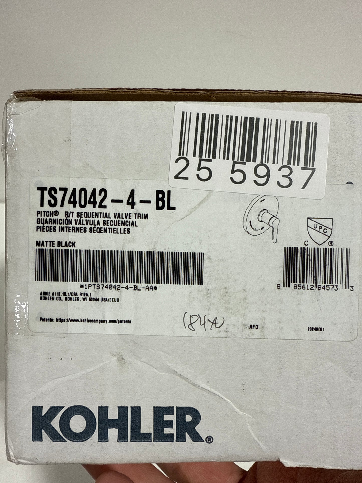 See Desc KOHLER K-TS74042-4 Pitch Rite-Temp Valve Trim