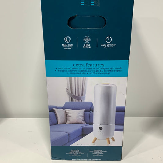 See Desc Homedics Ultrasonic Humidifier - Large Deluxe Air Humidifiers for Bedroom, Plants, Office - Top-Fill 1.47-Gallon Tan