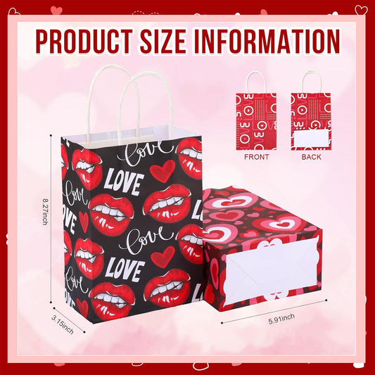 Skyygemm 200 Pcs Mother's Day Gift Paper Bags Bulk Mothers Day Bags Mothers Day Gift Bags Mothers Day Bags with Handles Mothers Day/Valentines Gift Bags for Mothers Day Gift Wrapping(200 Pcs)