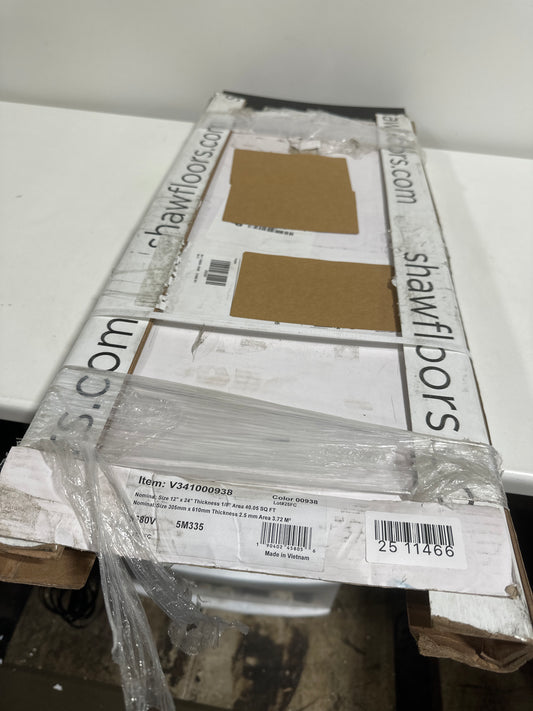 See Desc Shaw 5680V Obelisk Glue Dn 12 X 24 Embossed Vinyl Flooring - Charcoal Soapstone