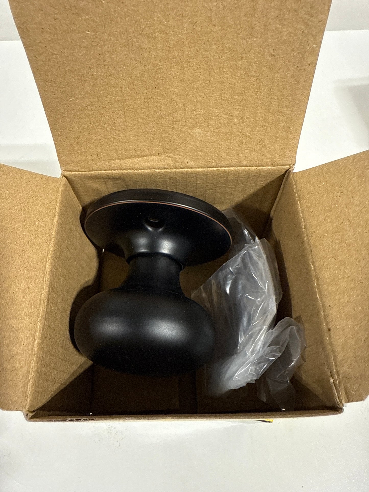 2 x Callan Saxon Single Dummy Door Knob - Edged Oil Rubbed Bronze - KS1057