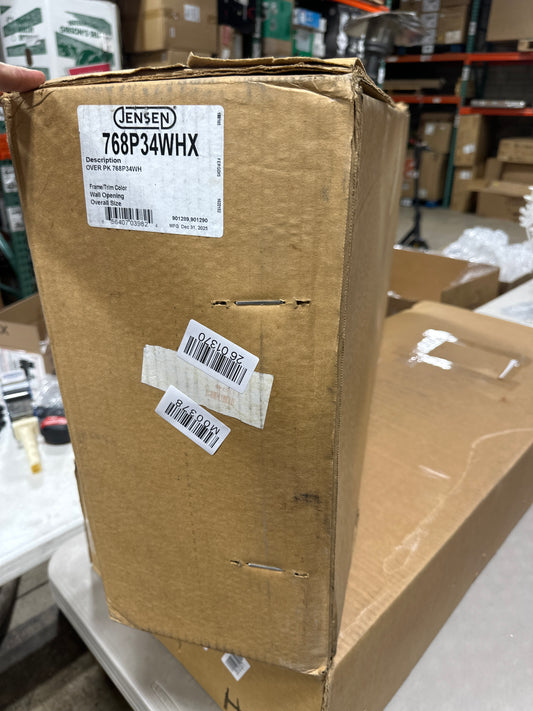 Rangaire - Jensen 768P34WHX 12 X 36 in. Single Door Medicine Cabinet