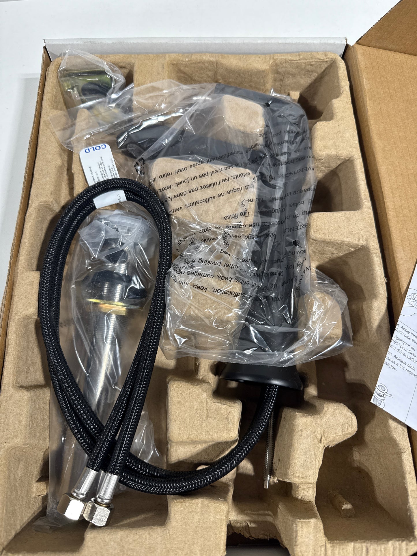 Kohler K-22023-4 Tempered 1.2 GPM Single Hole Vessel Bathroom Faucet with Pop-up Drain Assembly Matte Black - *Plumbing