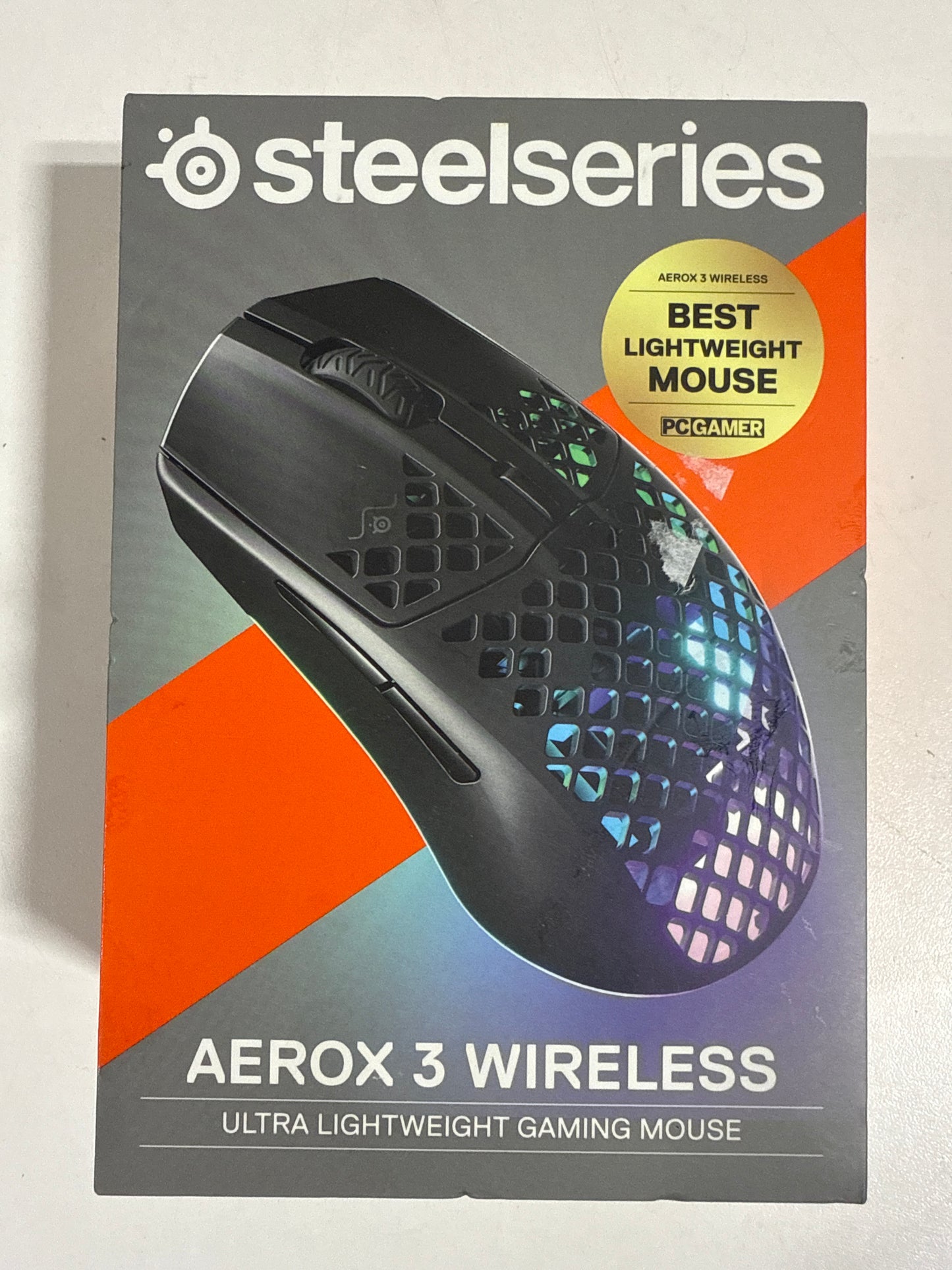 Used SteelSeries Aerox 3 2022 Edition 18000 DPI Bluetooth Optical Gaming Mouse - Black