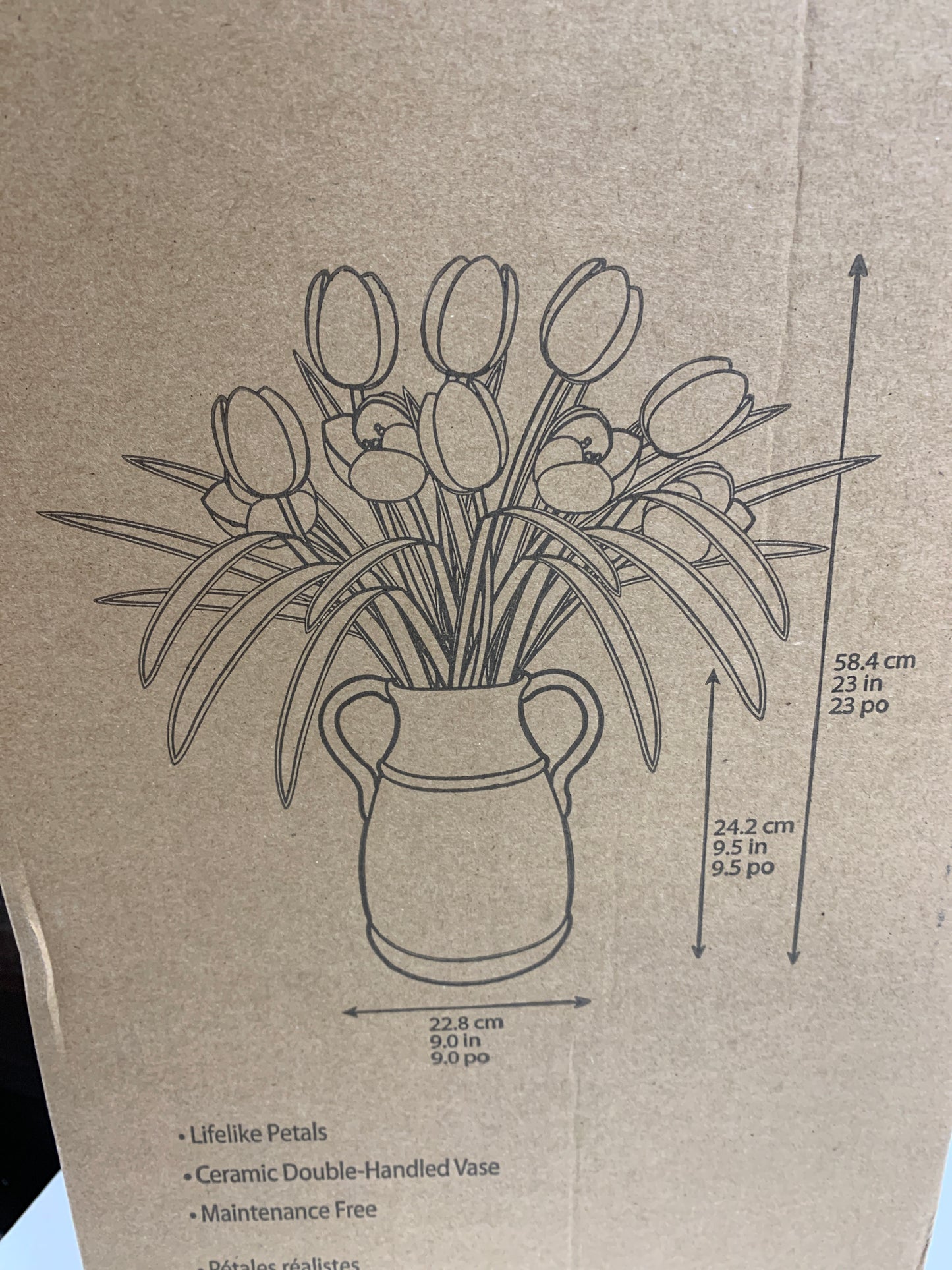 Faux 23” Tulip Arrangement