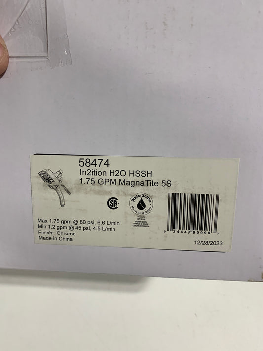 In2ition 5-Spray Patterns 1.75 GPM 5.75 in. Wall Mount Dual Shower Heads in Chrome