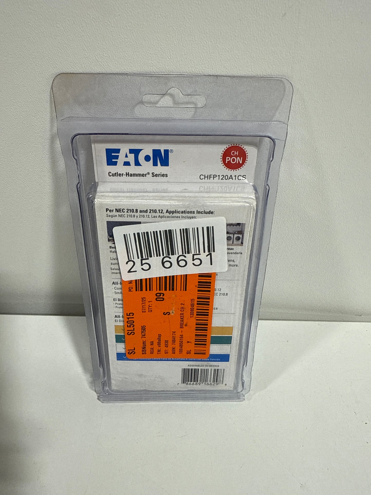 Eaton CH 20 Amp All in One AF/GF Plug-on-Neutral Breaker