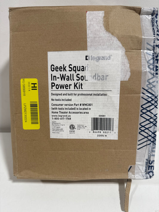 Legrand in-Wall Soundbar Power Kit GSK801 White