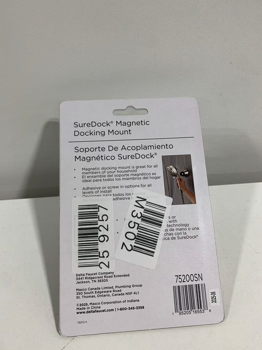Delta 75200 SureDock Magnetic Docking Mount for Hand Shower Spot Shield Brushed Nickel
