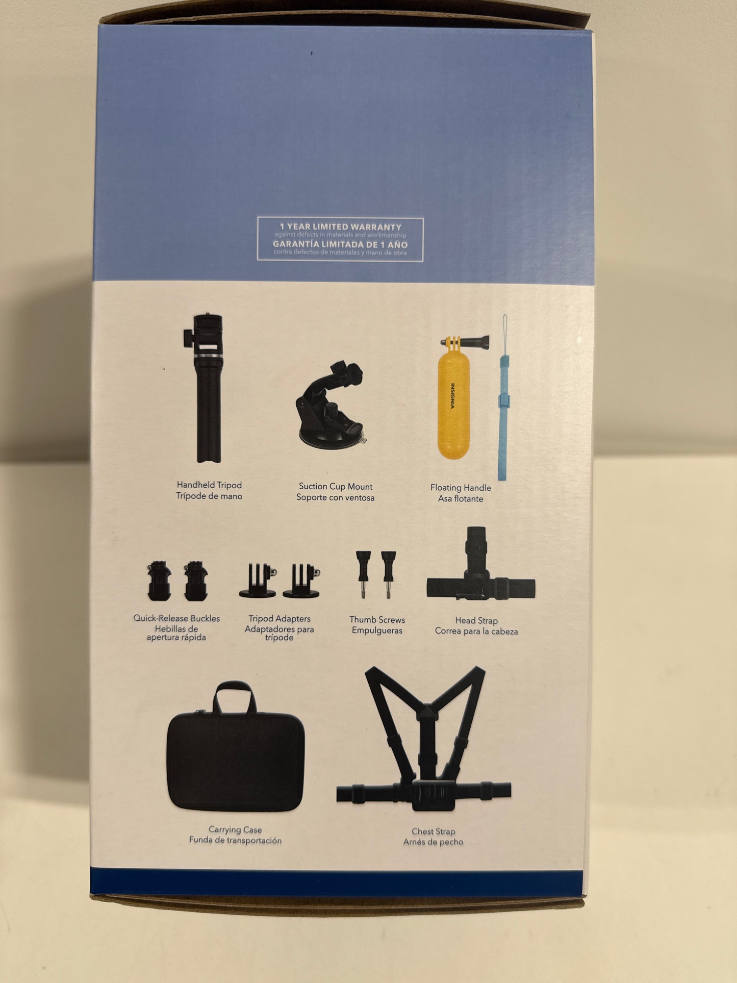 Insignia - 12-Piece GoPro Accessory Kit for Most GoPro Cameras