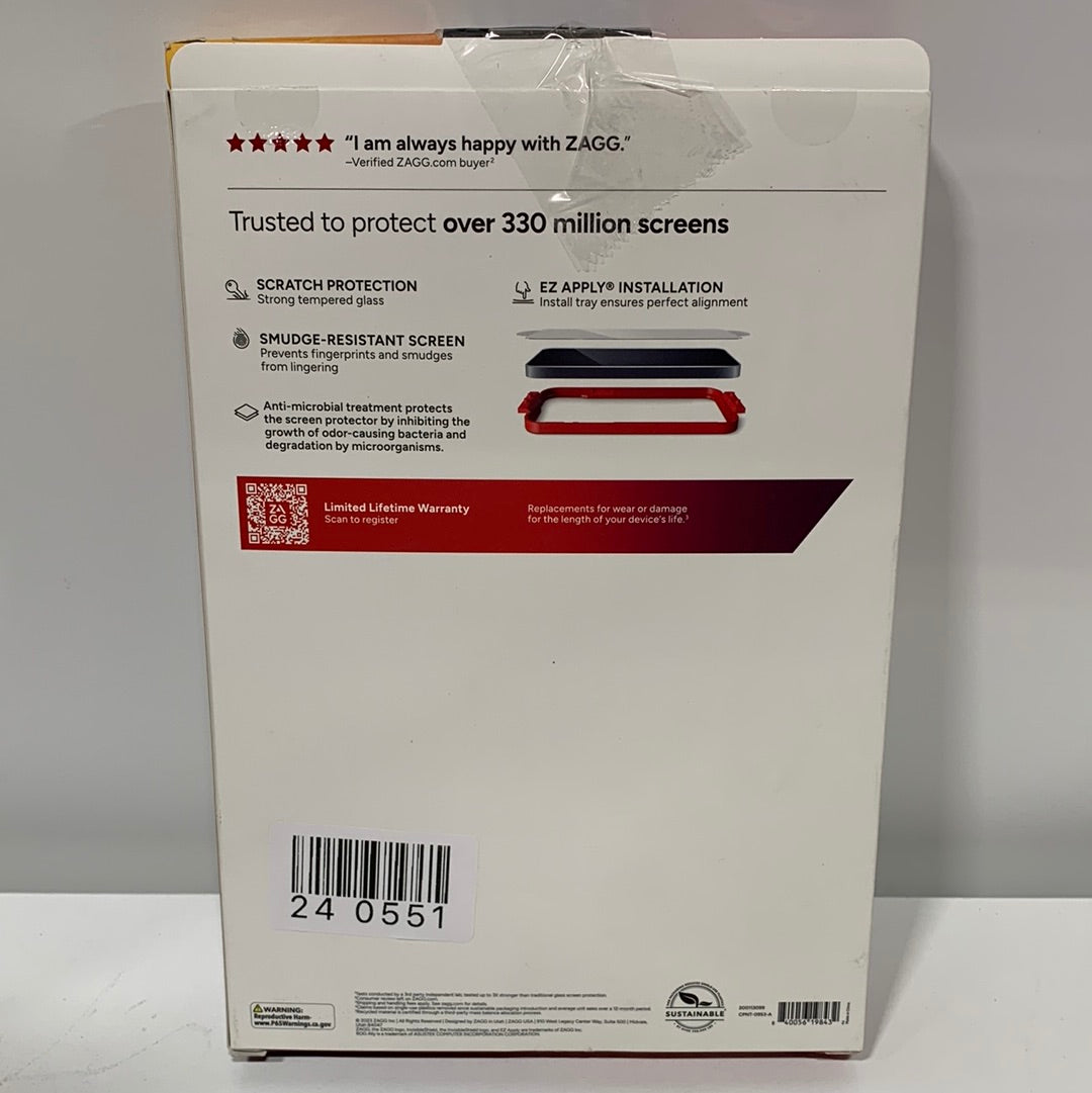 ZAGG - Glass+ Defense for ASUS ROG Ally 7" Gaming Device - Clear