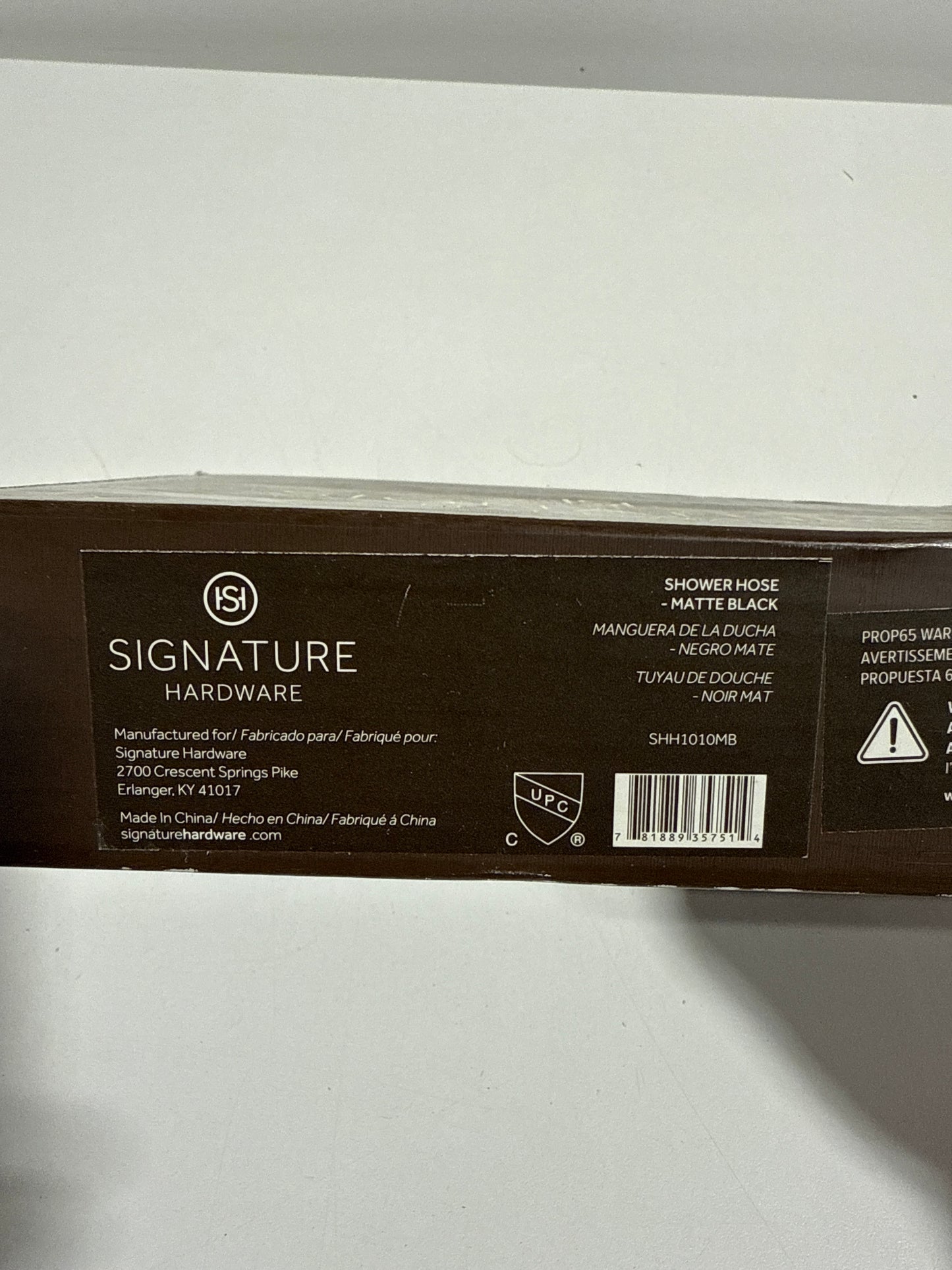 Signature Hardware 948938 60" Stretchable Hand Shower Hose Matte Black