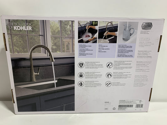 Kohler Guild Pull-down Kitchen Sink Faucet with Three-function Sprayhead