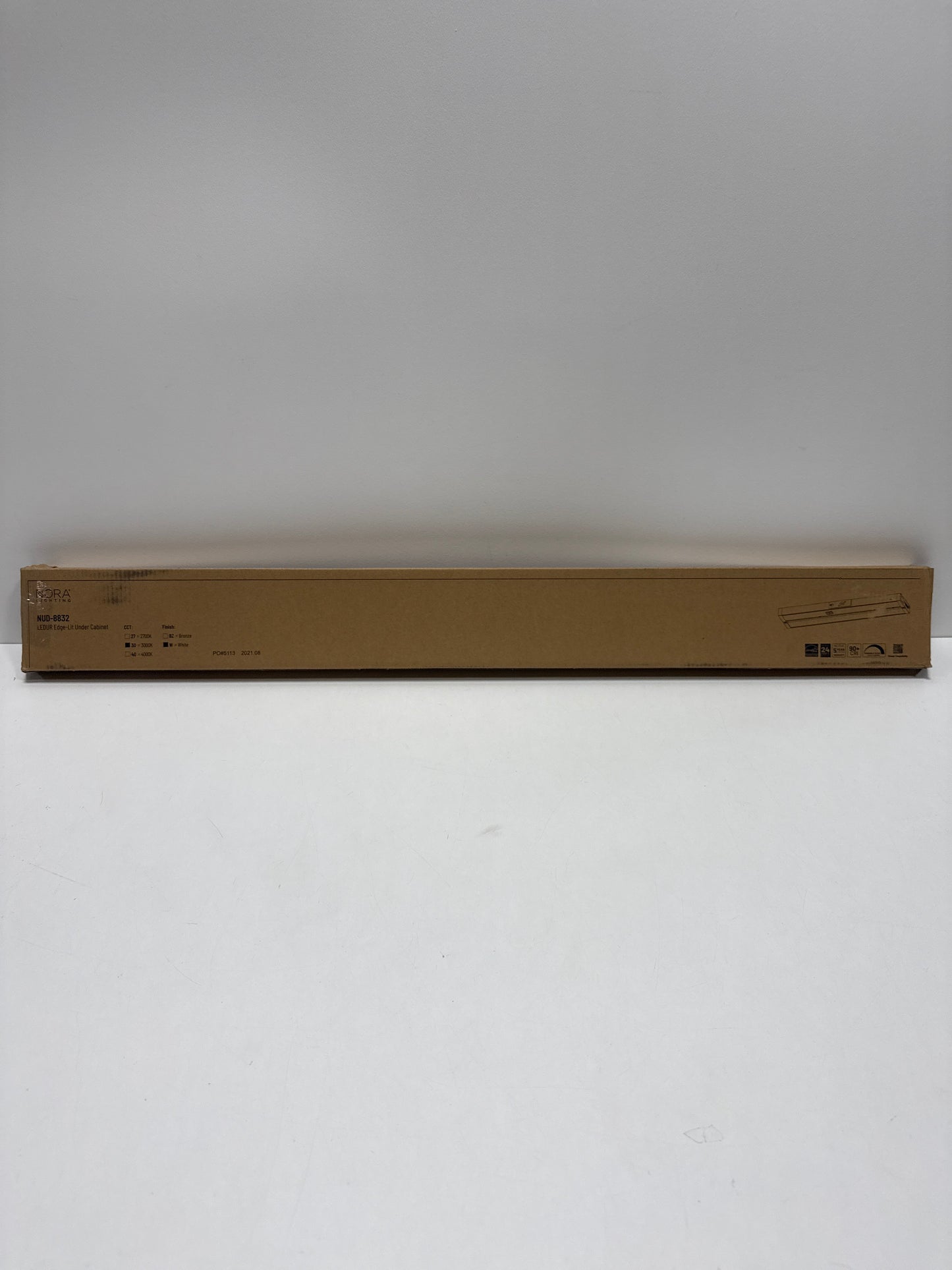 Nora Lighting NUD-8832/30WH Undercabinet LED Light Fixture, 16-Watt 120-Volt, 3000K, 32-Inch, White