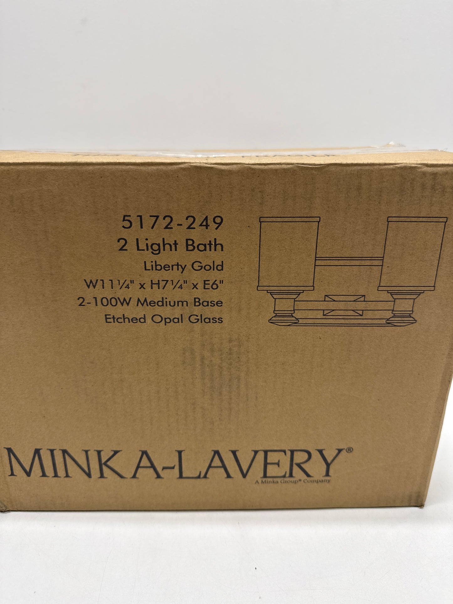 Minka Lavery 5172 Harbour Point 2 Light 11’’ Wide Bathroom Vanity Light with Etched Opal Glass - *Lighting & Electrical