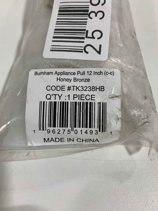 Top Knobs TK3238 Burnham 12 Inch Center to Center Bar Cabinet Pull Honey Bronze Cabinet