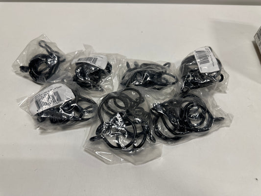 70 x Rod Desyne Black Nickel Curtain Rings