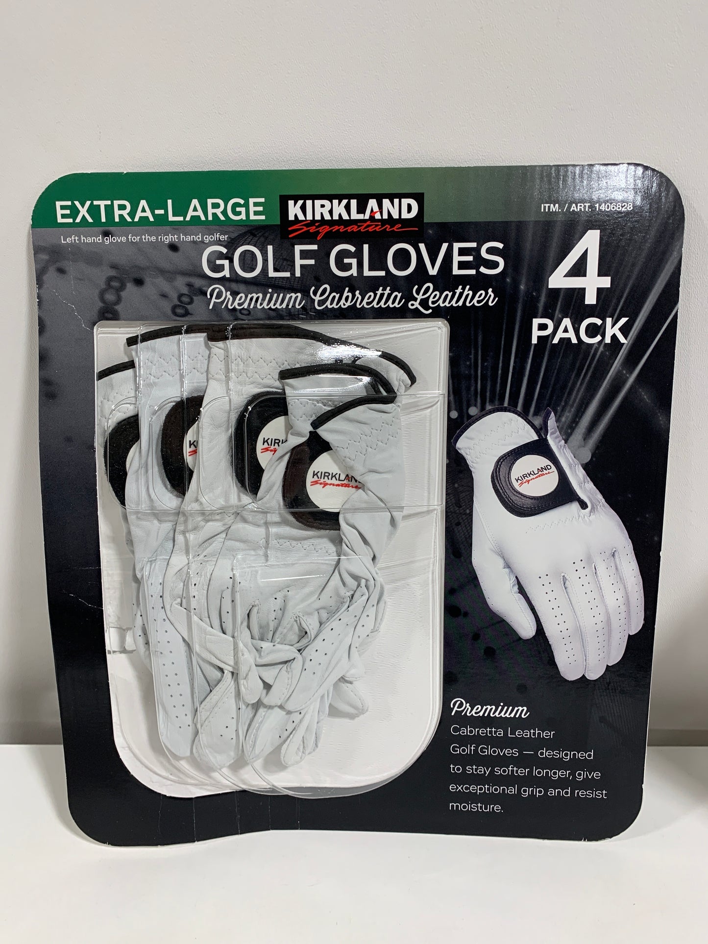 Kirkland Signature Golf Gloves Premium Cabretta Leather