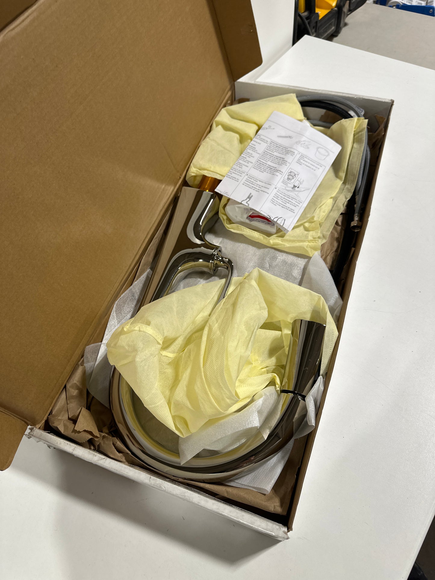 KOHLER K-23830-CP Riff Pull-Down Single-Handle Kitchen Faucet, Kitchen Sink Faucet with Pull-Down Sprayer, Polished Chrome