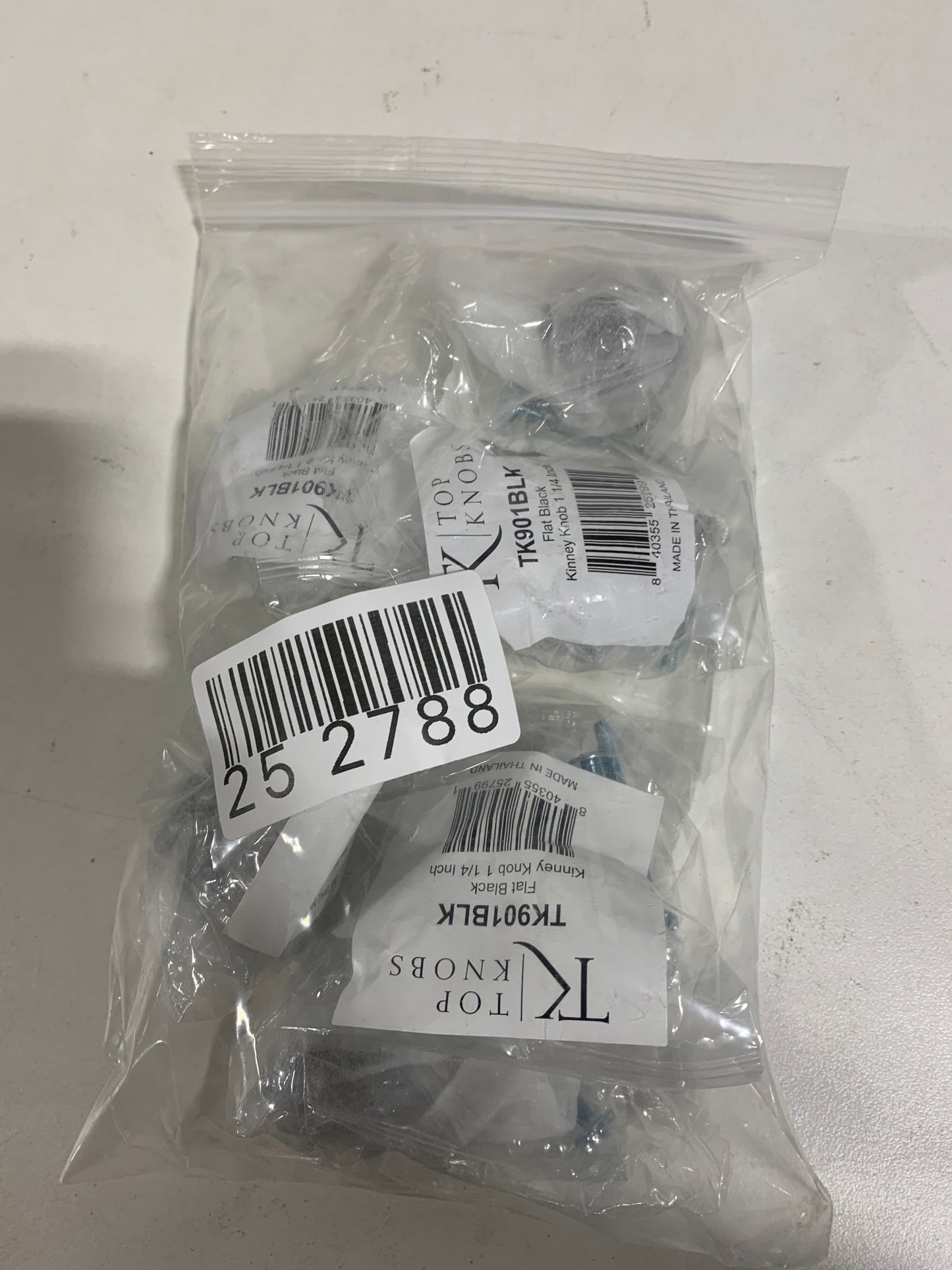 6 Top Knobs TK901 Kinney 1-1/4 Inch Mushroom Cabinet Knob Black