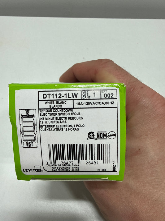 Leviton Decora Indoor Countdown Timer 120 V White
