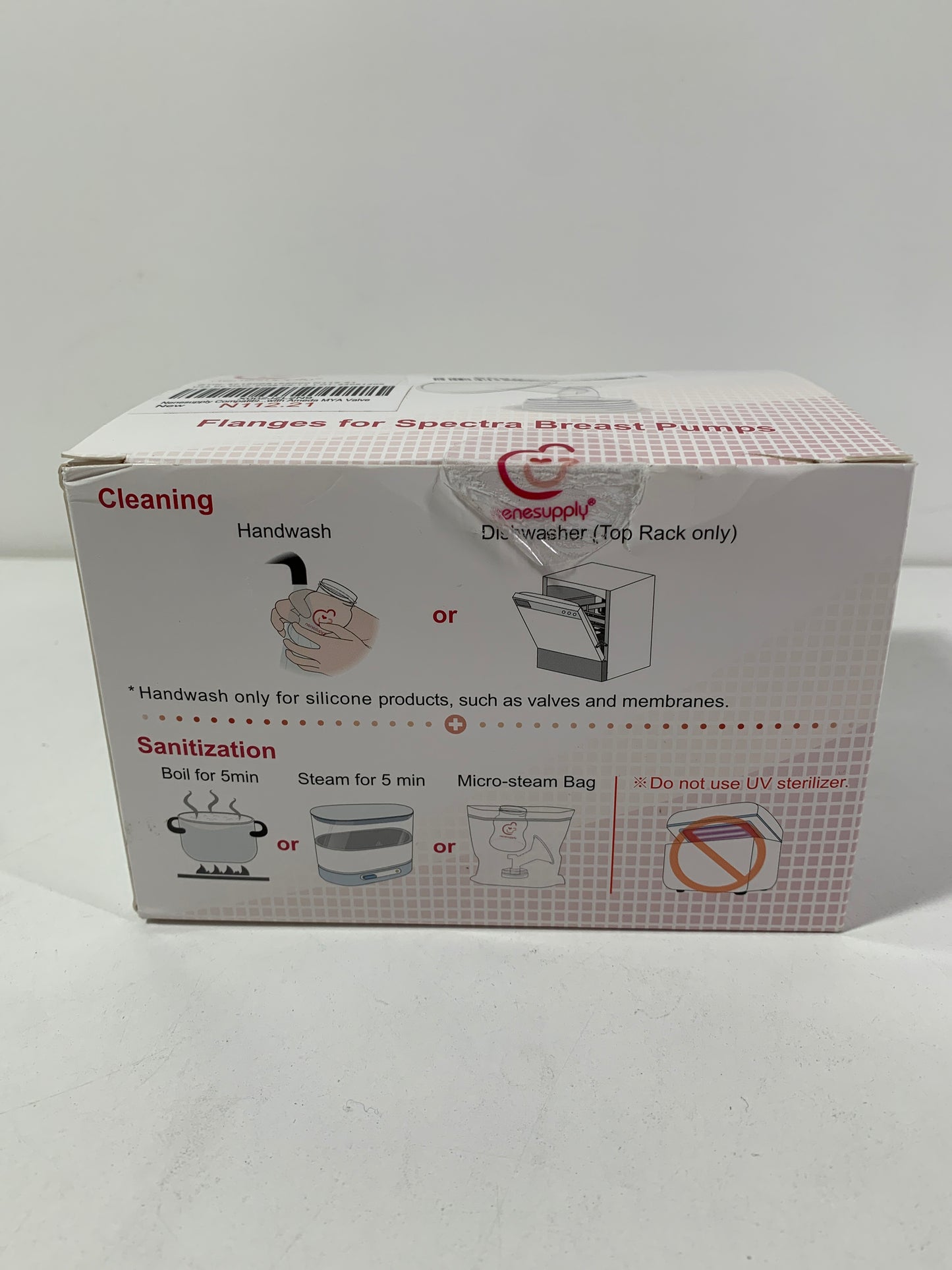 Nenesupply 21mm Flanges 2pc Compatible with Spectra S1 S2 Synergy Gold Motif Luna Breastpumps Replacement to Spectra Pump Parts and Spectra Flange 21mm Replace S2 Parts and Accessories Clear